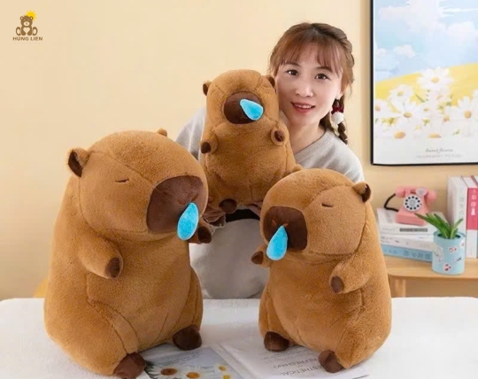 Capybara Chảy Nước Mũi - Kéo Mũi Rung - Lông Mềm Mịn