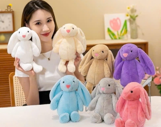 Thỏ JellyCat (Trắng, Vàng, Nâu, Xanh, Tím, Xám, Hồng)